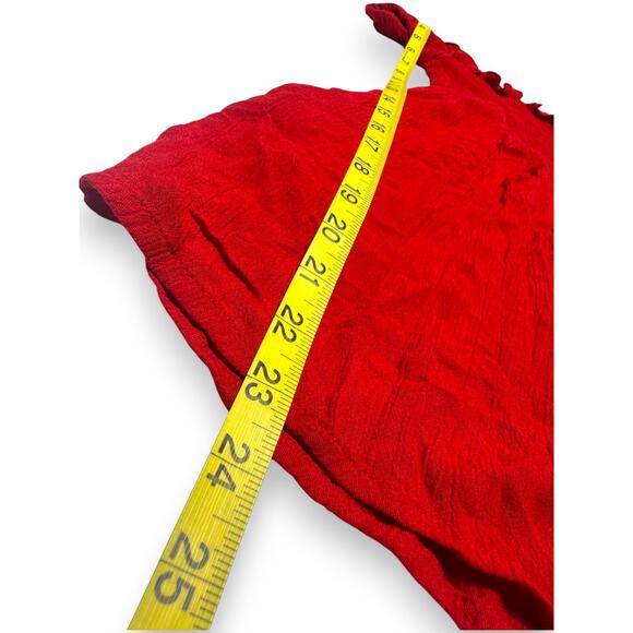 Guess Off-Shoulder Red Romper Size Small - Picture 4 of 10